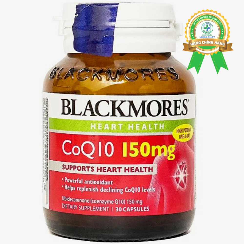 Viên uống CoQ10 150mg Blackmores hỗ trợ tim mạch (30 viên)